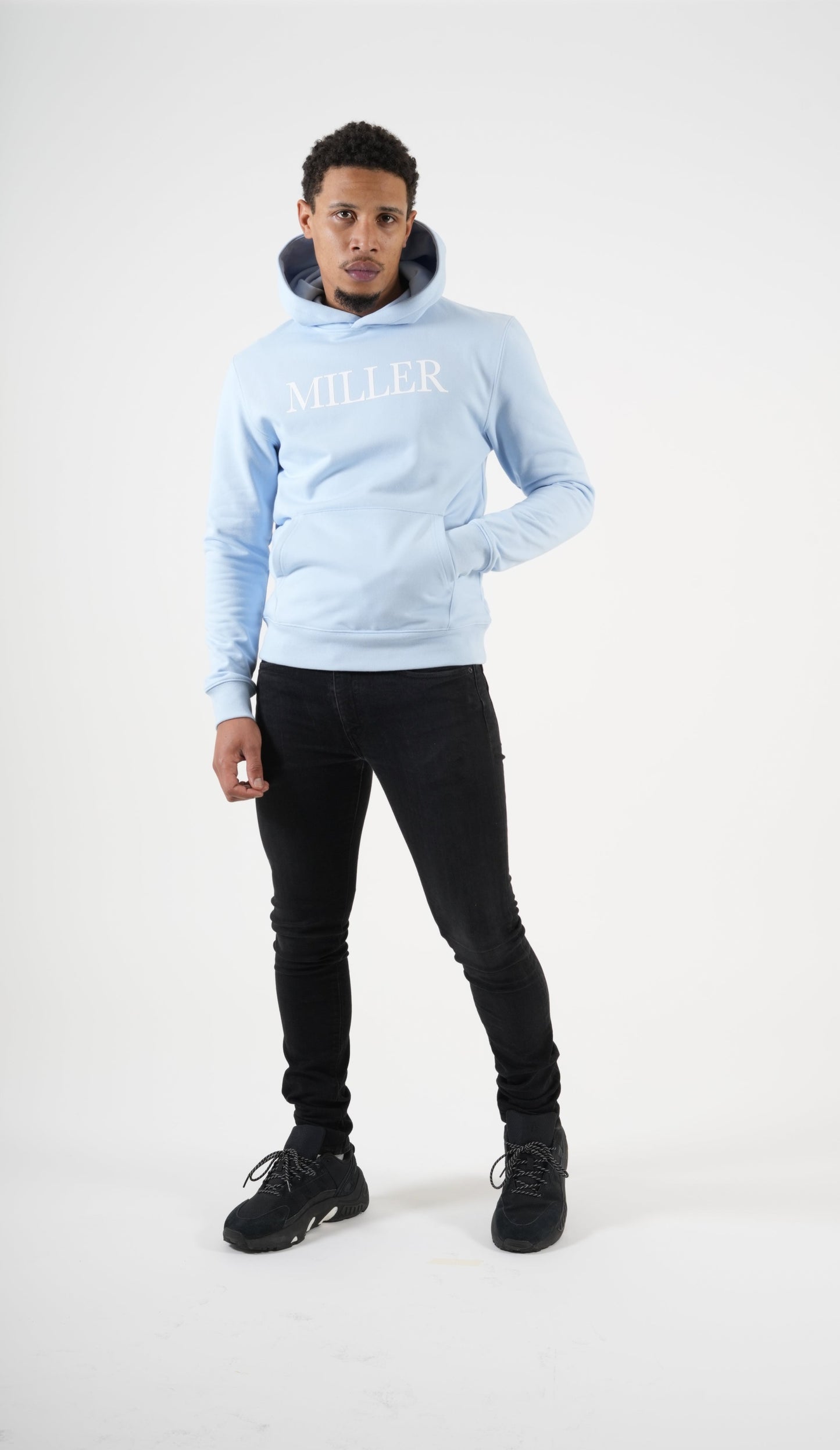 MILLER Blue Slim Fit Hoodie